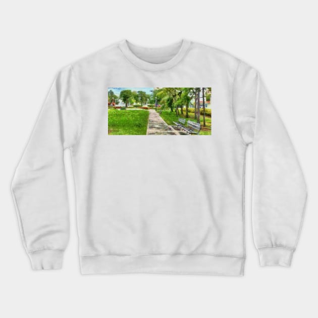 A Walk in the Park Crewneck Sweatshirt by photorolandi